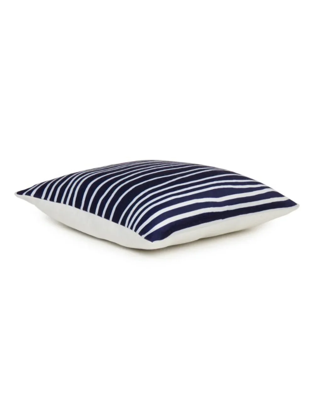 Oussum Blue Wave Printed Cotton Square Cushion Cover Boho Pillow Case Set Of 2